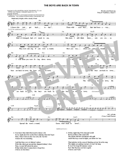 The Boys Are Back In Town von Thin Lizzy (Download) 