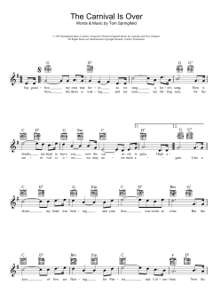 The Carnival Is Over von Tom Springfield (Download) 
