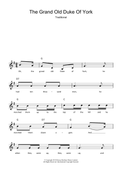 The Grand Old Duke Of York von Traditional (Download) 
