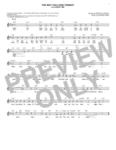 The Way You Look Tonight von Dorothy Fields (Download) 