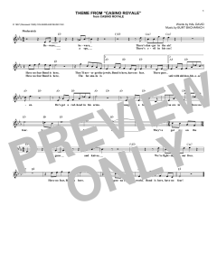 Theme From Casino Royale von Hal David (Download) 