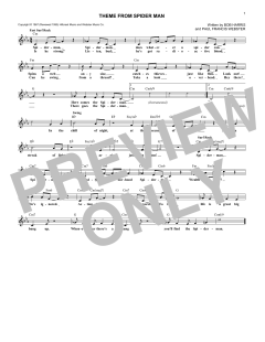 Theme From Spider-Man von Bob Harris (Download) 