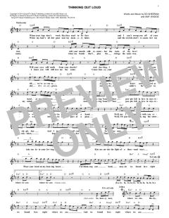 Thinking Out Loud von Ed Sheeran (Download) 