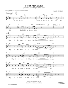 Two Prayers (Download) 