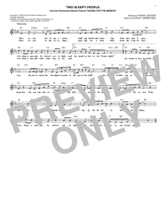Two Sleepy People von Frank Loesser (Download) 