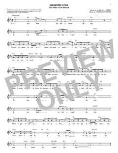 Wand'rin' Star von Alan Jay Lerner (Download) 