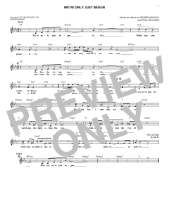 We've Only Just Begun von The Carpenters (Download) 