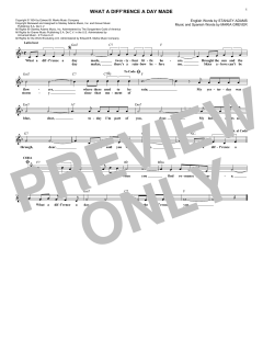 What A Diff'rence A Day Made von Stanley Adams (Download) 