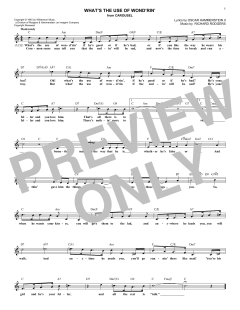 What's The Use Of Wond'rin' von Richard Rodgers (Download) 