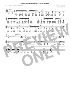 When The Roll Is Called Up Yonder (Download) 