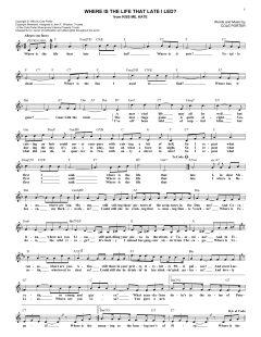 Where Is The Life That Late I Led? von Cole Porter (Download) 