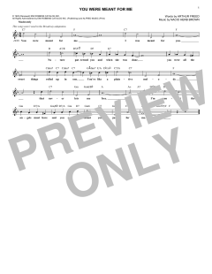 You Were Meant For Me von Arthur Freed (Download) 