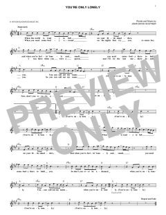 You're Only Lonely von J.D. Souther (Download) 