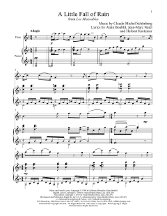 A Little Fall Of Rain von Alain Boublil (Download) 