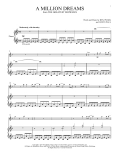 A Million Dreams von Benj Pasek (Download) 