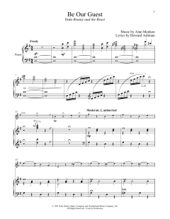 Be Our Guest von Alan Menken (Download) 