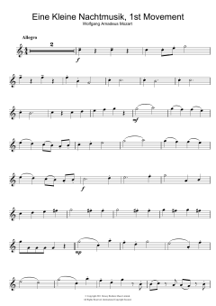 Allegro from Eine Kleine Nachtmusik K525 von Wolfgang Amadeus Mozart (Download) 