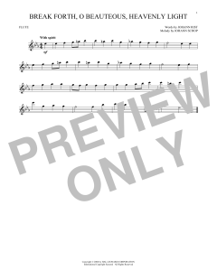 Break Forth, O Beauteous, Heavenly Light von Johann Sebastian Bach (Download) 