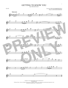 Getting To Know You von Richard Rodgers (Download) 