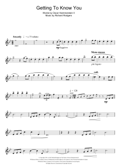 Getting To Know You von Richard Rodgers (Download) 