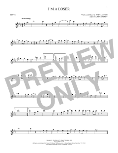 I'm A Loser von The Beatles (Download) 