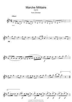 Marche Militaire von Franz Schubert (Download) 