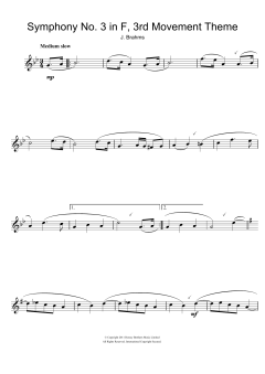Symphony No. 3 In F Major von Johannes Brahms (Download) 