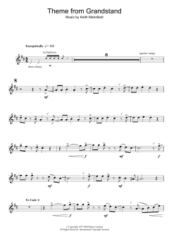 Theme from Grandstand von Keith Mansfield (Download) 