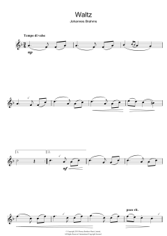 Waltz Op. 39, No. 15 von Johannes Brahms (Download) 