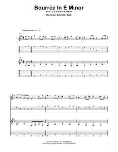 Bourrée In E Minor (Download) 