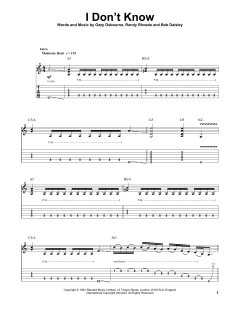 I Don't Know von Ozzy Osbourne (Download) 
