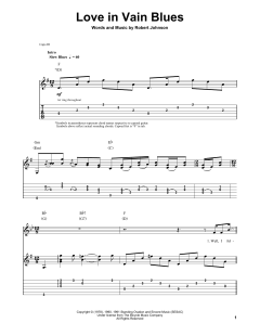Love In Vain Blues von Robert Johnson (Download) 