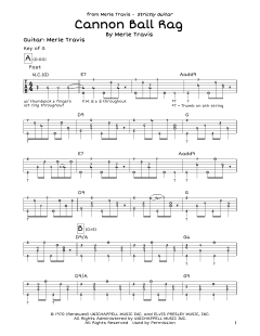 Cannon Ball Rag von Merle Travis (Download) 