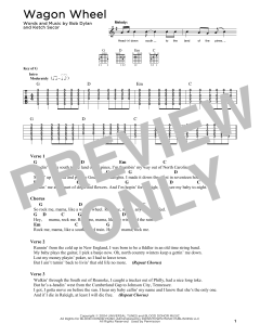 Wagon Wheel von Bob Dylan (Download) 