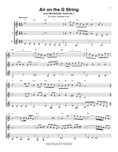 Air On The G String von Johann Sebastian Bach (Download) 