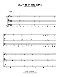 Blowin' In The Wind von Bob Dylan (Download) 