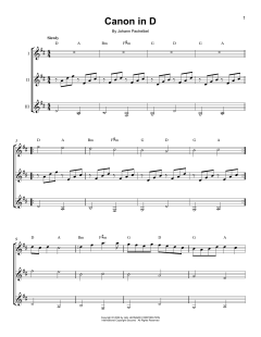 Canon In D von Johann Pachelbel (Download) 