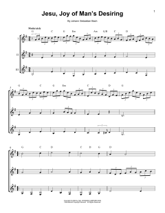 Jesu, Joy Of Man's Desiring von Johann Sebastian Bach (Download) 