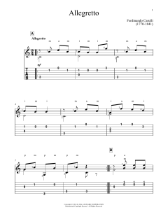 Allegretto von Ferdinando Carulli (Download) 