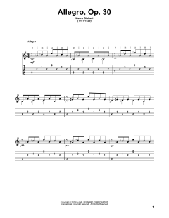 Allegro Op. 30 von Mauro Giuliani (Download) 