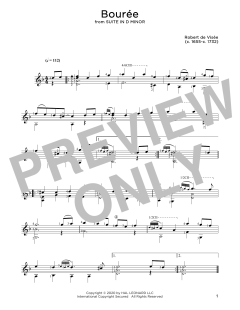 Bouree von Robert de Visée (Download) 