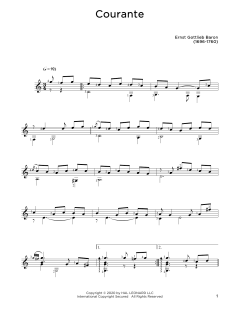 Courante von Ernst Gottlieb Baron (Download) 