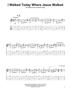 I Walked Today Where Jesus Walked von Geoffrey O'Hara (Download) 