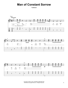 Man Of Constant Sorrow von Traditional (Download) 