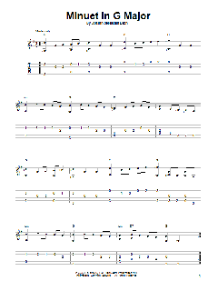 Minuet In G von Johann Sebastian Bach (Download) 