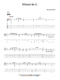 Minuet In G von Johann Sebastian Bach (Download) 