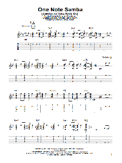 One Note Samba von Antonio Carlos Jobim (Download) 