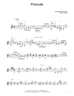 Prelude von Santiago de Murcia (Download) 