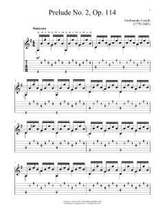 Prelude No. 2, Op. 114 von Ferdinando Carulli (Download) 