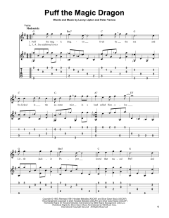 Puff The Magic Dragon von Peter, Paul & Mary (Download) 